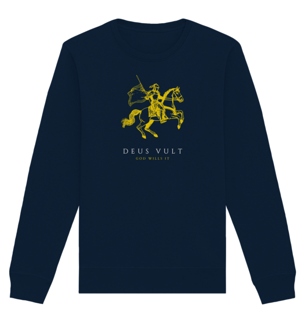 Deus Vult - God Wills It - Organic Basic Unisex Sweatshirt - Image 5
