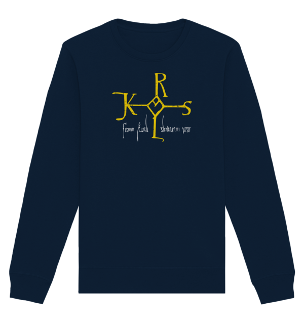 Karolus Monogram - Organic Basic Unisex Sweatshirt - Image 4