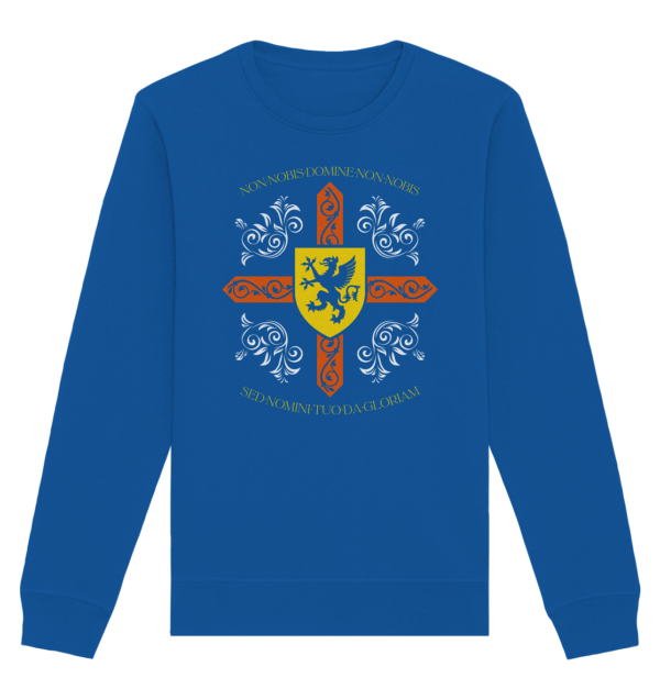 Non nobis, Domine - Templar Motto - Organic Basic Unisex Sweatshirt - Image 8