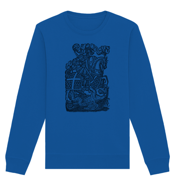 St. George Defeats the Dragon - Organic Basic Unisex Sweatshirt - Image 9