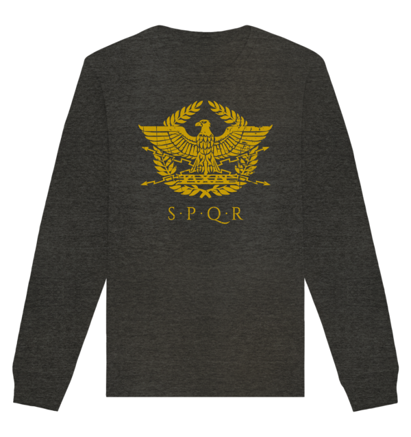 SPQR – Roman Eagle - Organic Basic Unisex Sweatshirt - Image 4