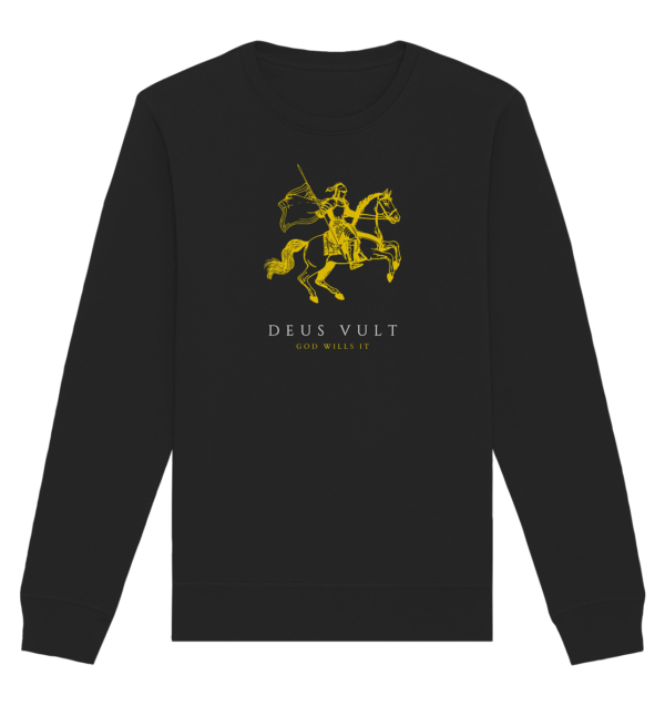 Deus Vult - God Wills It - Organic Basic Unisex Sweatshirt - Image 2