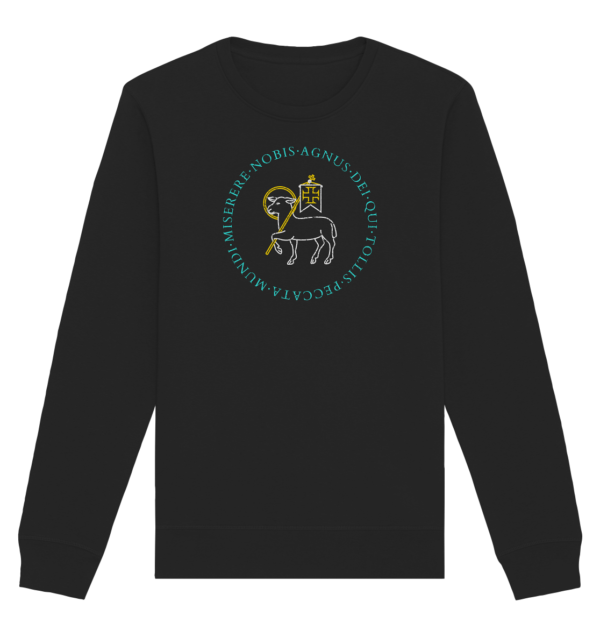 Agnus Dei — Lamb of God - Organic Basic Unisex Sweatshirt - Image 2