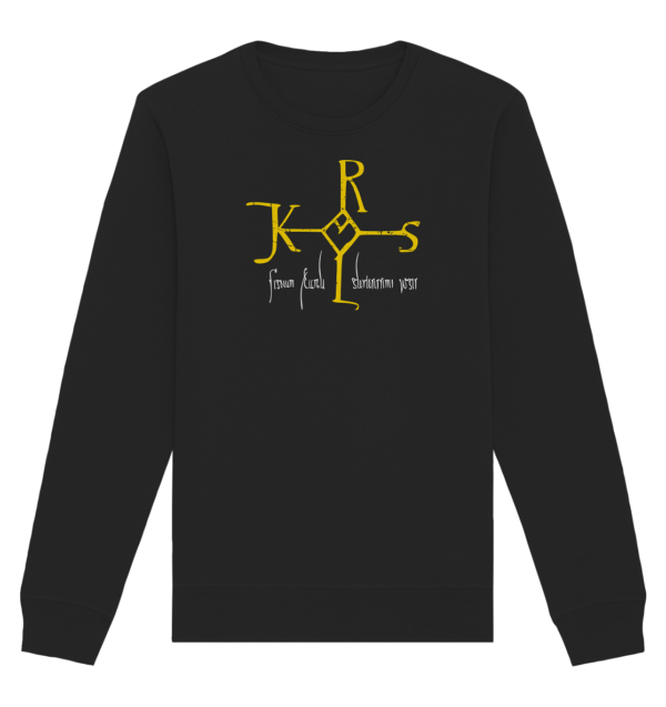 Karolus Monogram - Organic Basic Unisex Sweatshirt - Image 2