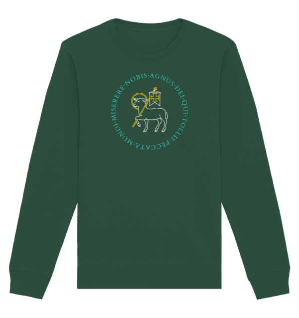 Agnus Dei — Lamb of God - Organic Basic Unisex Sweatshirt - Image 3