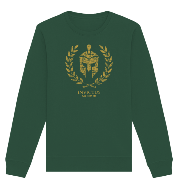 Invictus Morior – I Die Unvanquished - Organic Basic Unisex Sweatshirt - Image 3