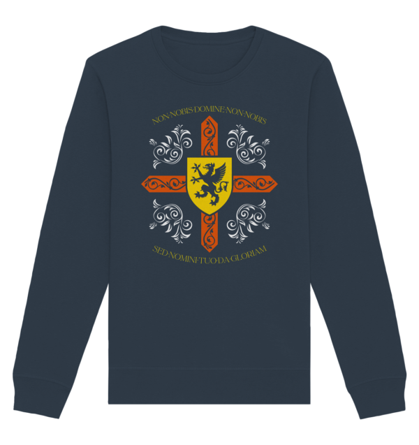 Non nobis, Domine - Templar Motto - Organic Basic Unisex Sweatshirt - Image 6