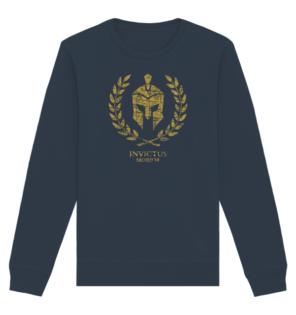 Invictus Morior – I Die Unvanquished - Organic Basic Unisex Sweatshirt - Image 6