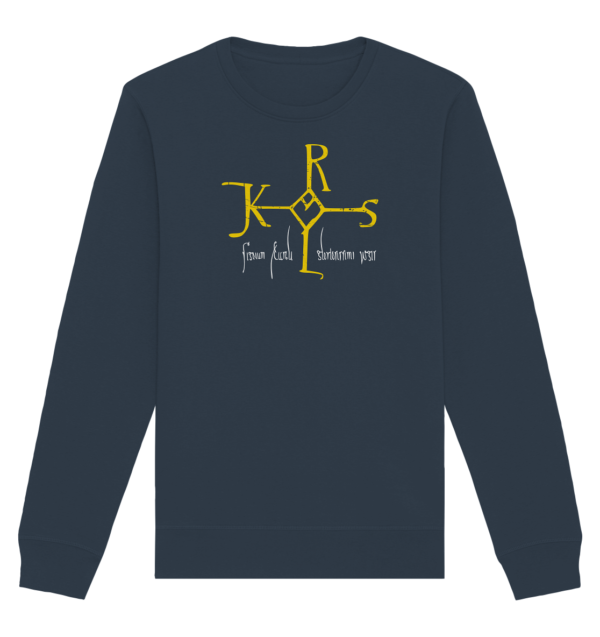 Karolus Monogram - Organic Basic Unisex Sweatshirt - Image 5