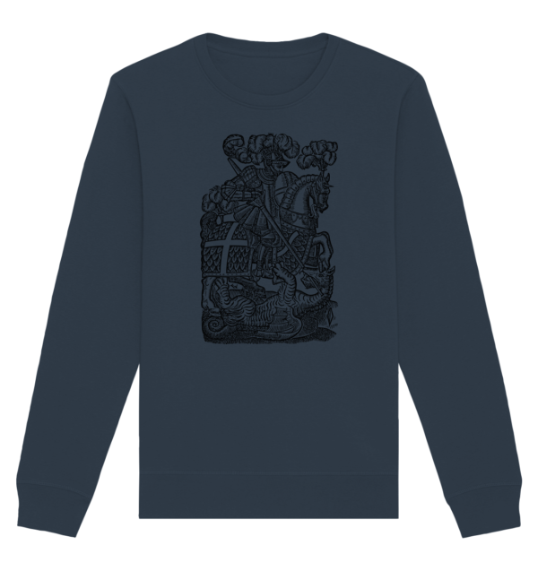 St. George Defeats the Dragon - Organic Basic Unisex Sweatshirt - Image 6