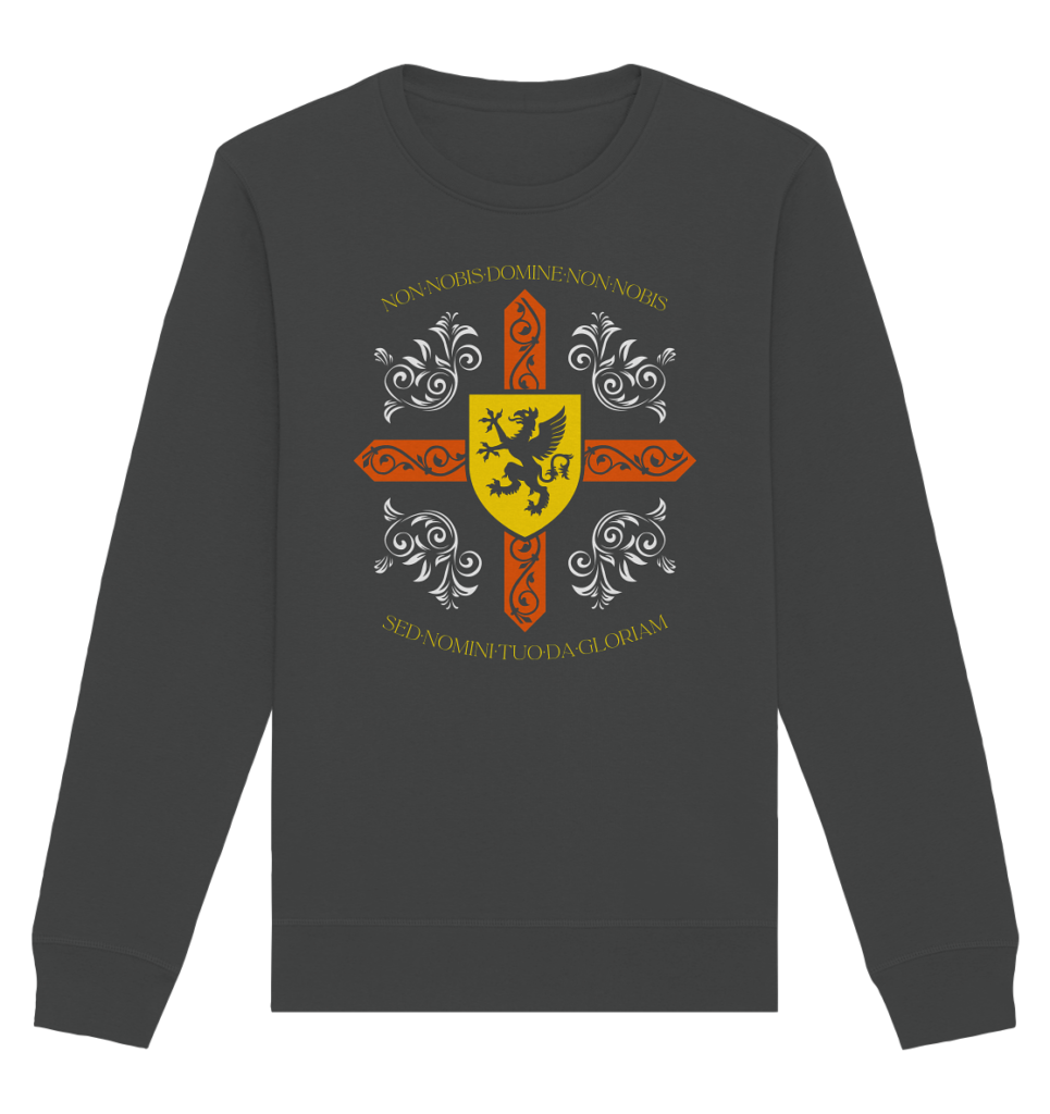 Non nobis, Domine - Templar Motto - Organic Basic Unisex Sweatshirt