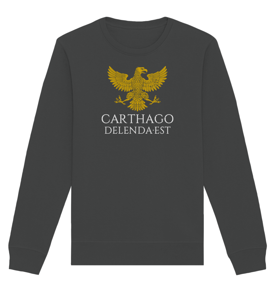 Carthago Delenda Est – Carthage Must Be Destroyed - Organic Basic Unisex Sweatshirt
