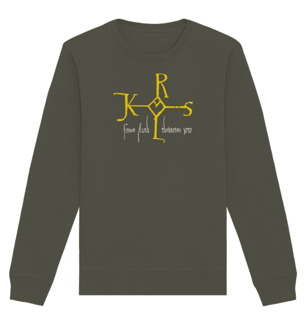 Karolus Monogram - Organic Basic Unisex Sweatshirt - Image 6