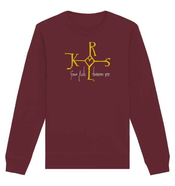 Karolus Monogram - Organic Basic Unisex Sweatshirt - Image 3