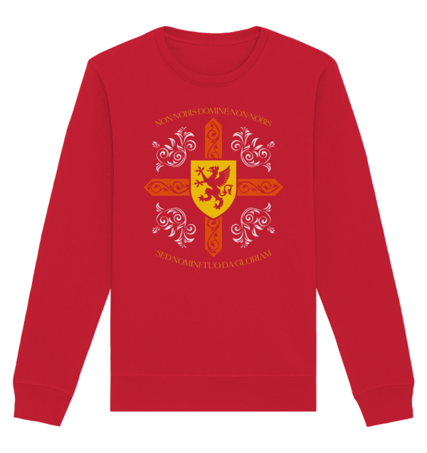 Non nobis, Domine - Templar Motto - Organic Basic Unisex Sweatshirt - Image 7