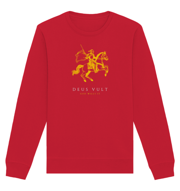 Deus Vult - God Wills It - Organic Basic Unisex Sweatshirt - Image 8