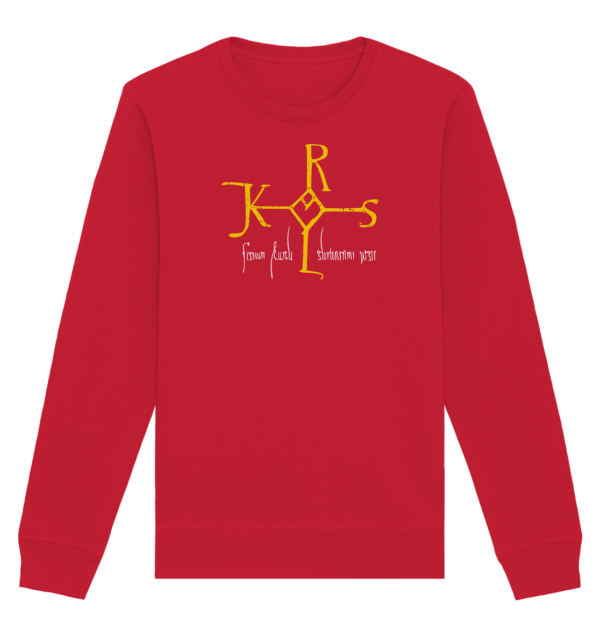 Karolus Monogram - Organic Basic Unisex Sweatshirt - Image 7