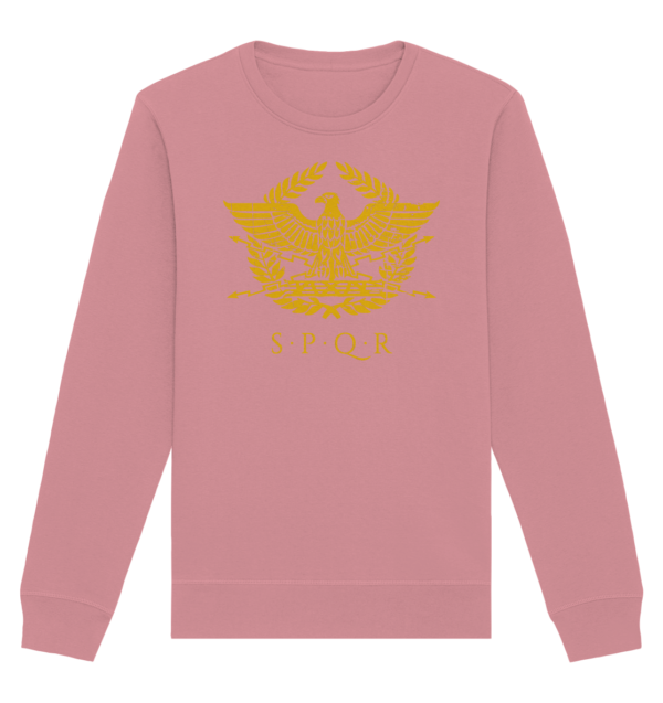 SPQR – Roman Eagle - Organic Basic Unisex Sweatshirt - Image 3