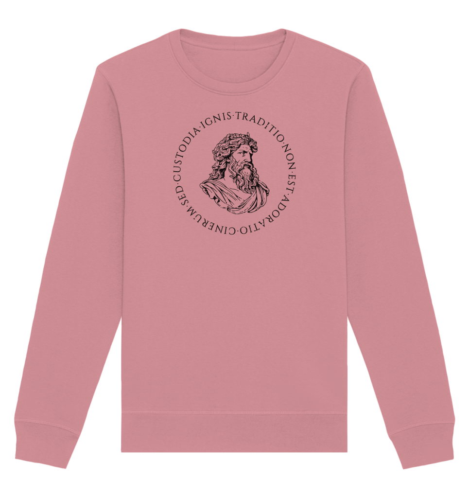 Tradition Is Not The Adoration of Ashes – Jupiter – Black - Organic Basic Unisex Sweatshirt