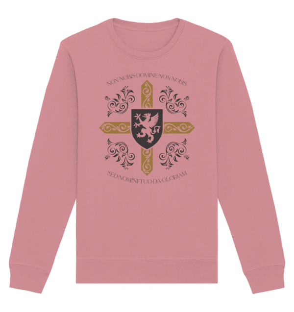 Non nobis, Domine - Templar Maxim - Organic Basic Unisex Sweatshirt
