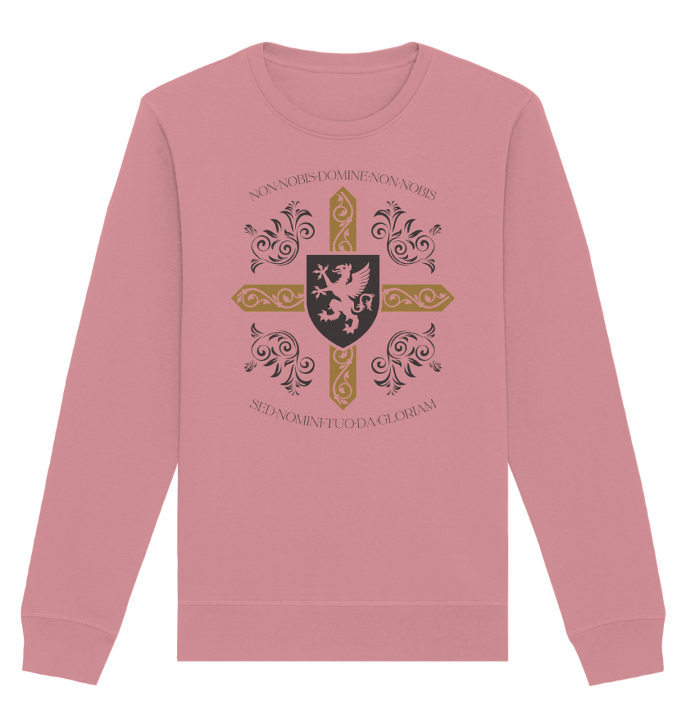Non nobis, Domine - Templar Maxim - Organic Basic Unisex Sweatshirt
