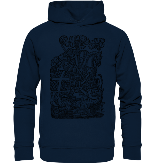 St. George Defeats the Dragon - Organic Fashion Hoodie - Image 2