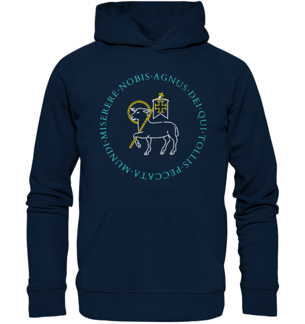 Agnus Dei — Lamb of God - Organic Hoodie - Image 3