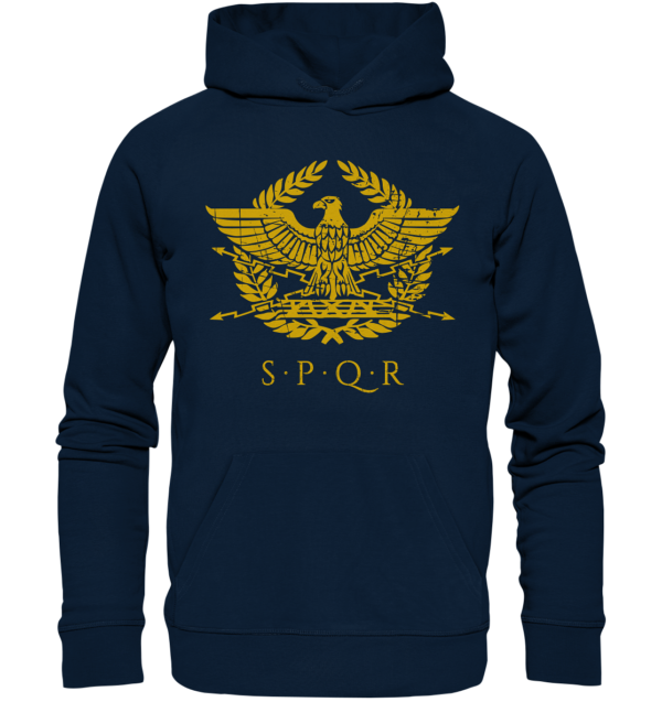 SPQR – Roman Eagle - Organic Hoodie - Image 3