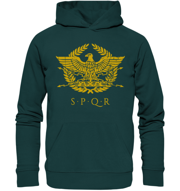 SPQR – Roman Eagle - Organic Hoodie - Image 4