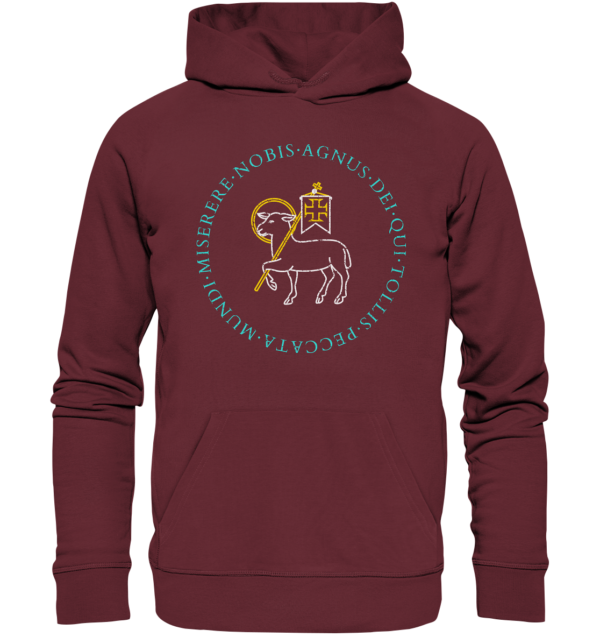 Agnus Dei — Lamb of God - Organic Hoodie - Image 2