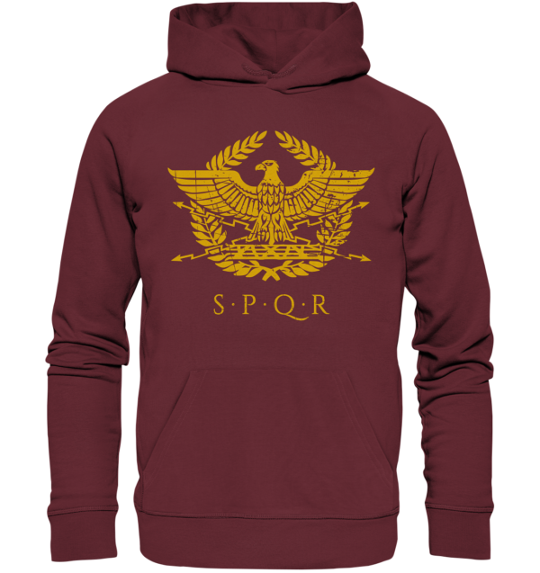 SPQR – Roman Eagle - Organic Hoodie - Image 2