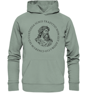 Tradition Is Not The Adoration of Ashes – Jupiter – Black - Organic Hoodie