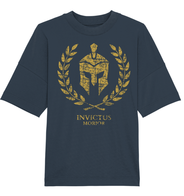 Invictus Morior – I Die Unvanquished - Organic Oversize Shirt - Image 2