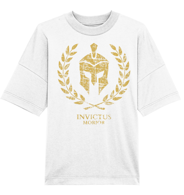 Invictus Morior – I Die Unvanquished - Organic Oversize Shirt - Image 4