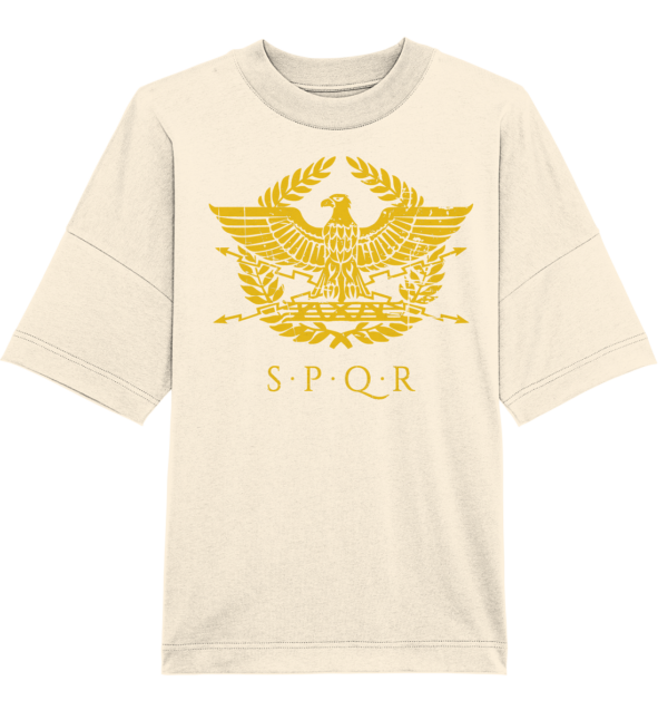 SPQR – Roman Eagle - Organic Oversize Shirt - Image 3