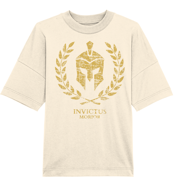 Invictus Morior – I Die Unvanquished - Organic Oversize Shirt - Image 3