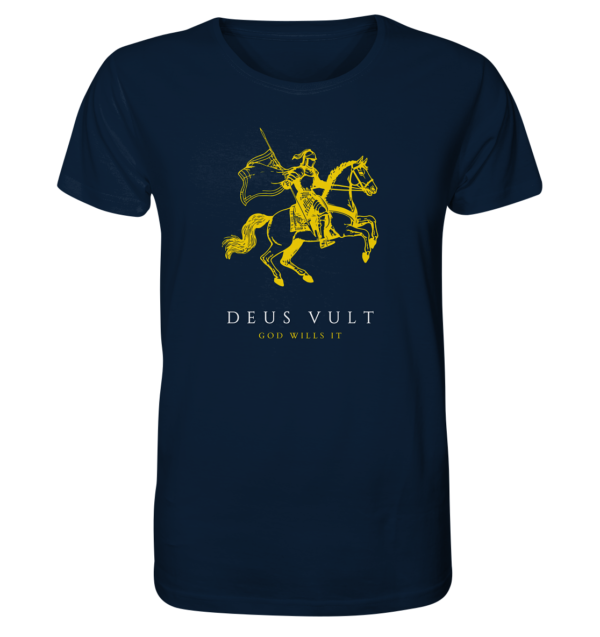 Deus Vult - God Wills It - Organic Shirt - Image 4