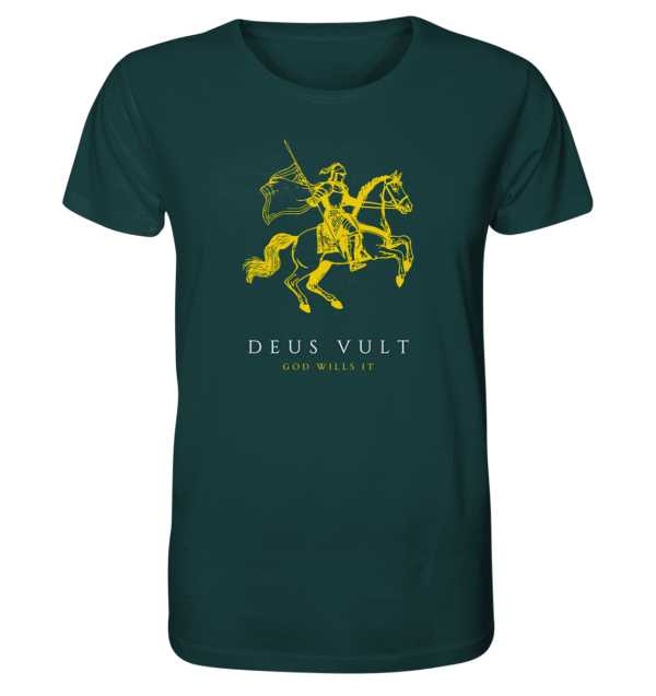 Deus Vult - God Wills It - Organic Shirt - Image 5