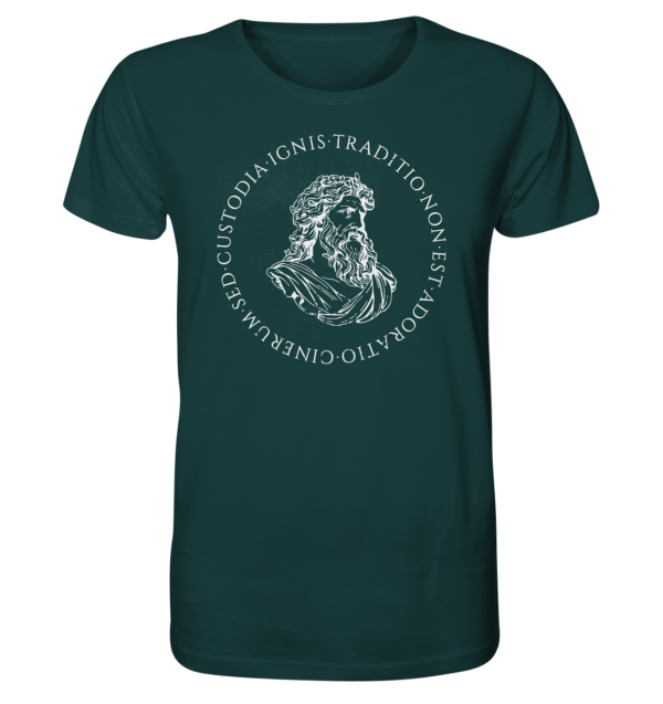 Tradition Is Not The Adoration of Ashes - Jupiter Bust - White  - Organic Shirt - Image 5
