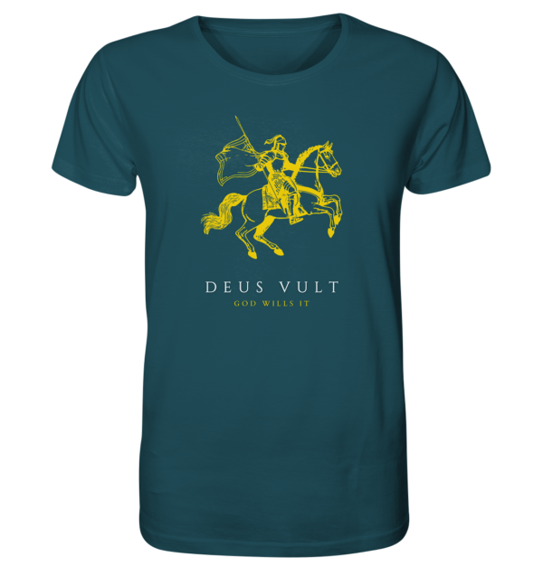 Deus Vult - God Wills It - Organic Shirt - Image 9