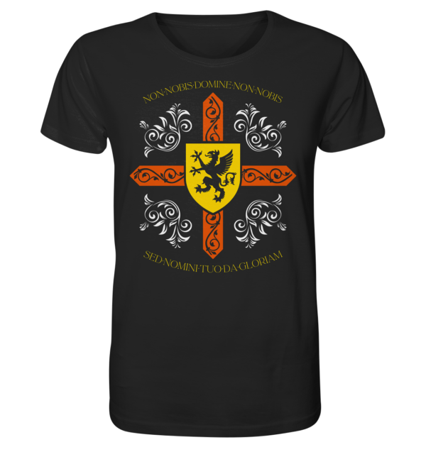 Non nobis, Domine - Templar Motto - Organic Shirt - Image 2
