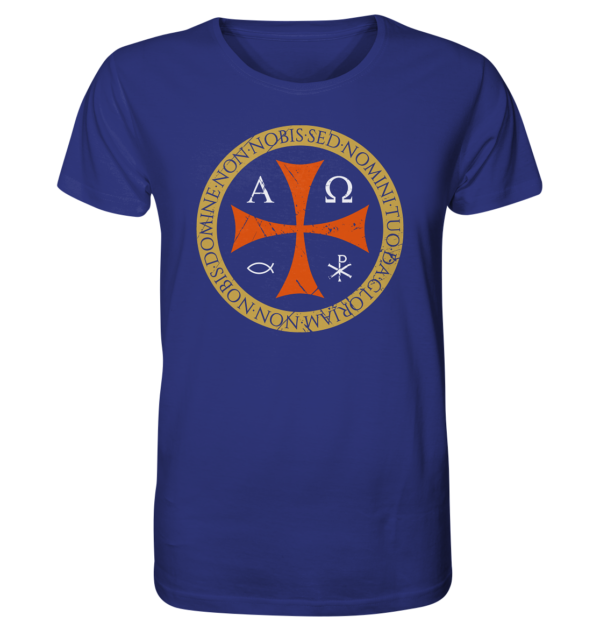 Non Nobis, Domine – Templar Cross - Organic Shirt - Image 10