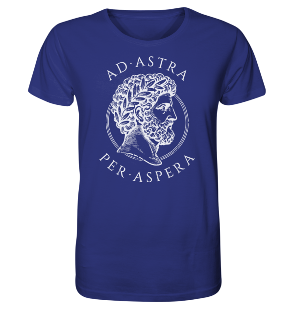 Ad Astra Per Aspera – Marcus Aurelius – White - Organic Shirt - Image 10