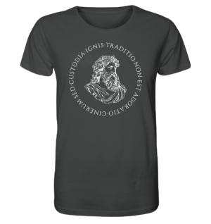 Tradition Is Not The Adoration of Ashes - Jupiter Bust - White  - Organic Shirt