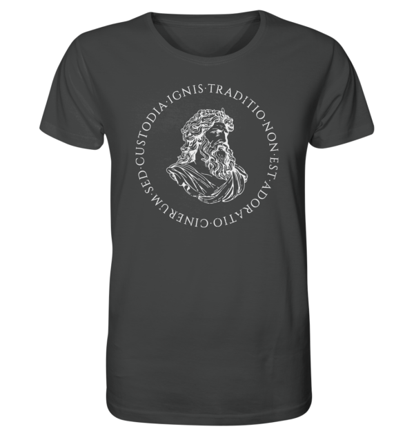 Tradition Is Not The Adoration of Ashes - Jupiter Bust - White  - Organic Shirt