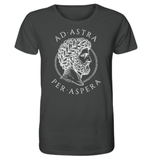Ad Astra Per Aspera – Marcus Aurelius – White - Organic Shirt