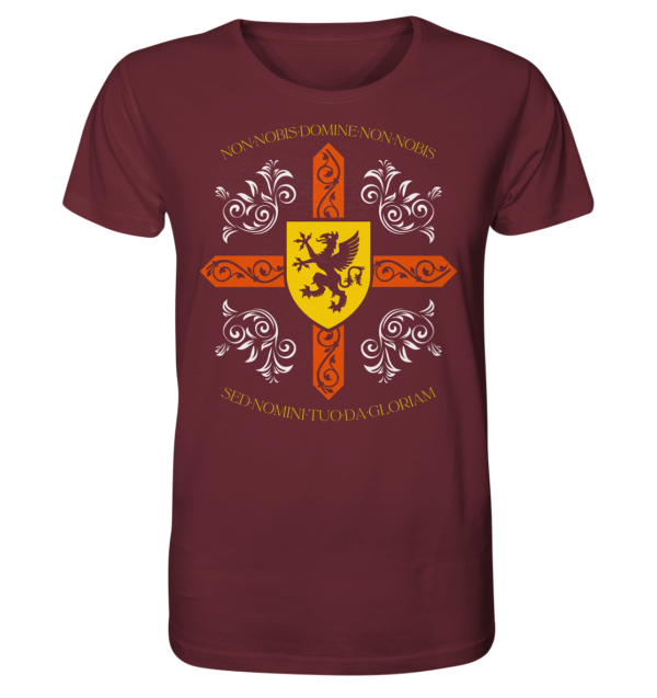 Non nobis, Domine - Templar Motto - Organic Shirt - Image 3