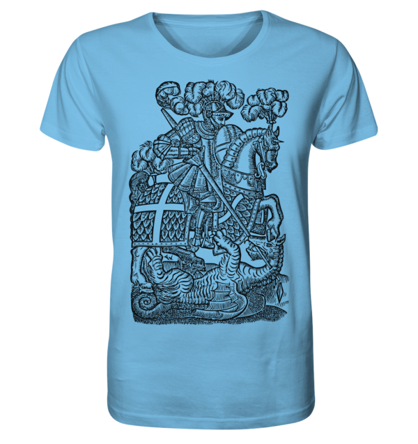 St. George Defeats the Dragon - Organic Shirt - Image 2