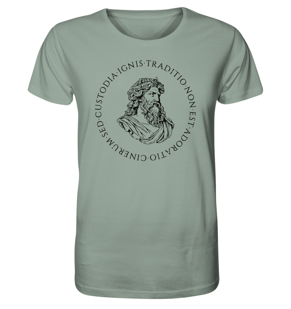 Tradition Is Not The Adoration of Ashes – Jupiter – Black - Organic Shirt