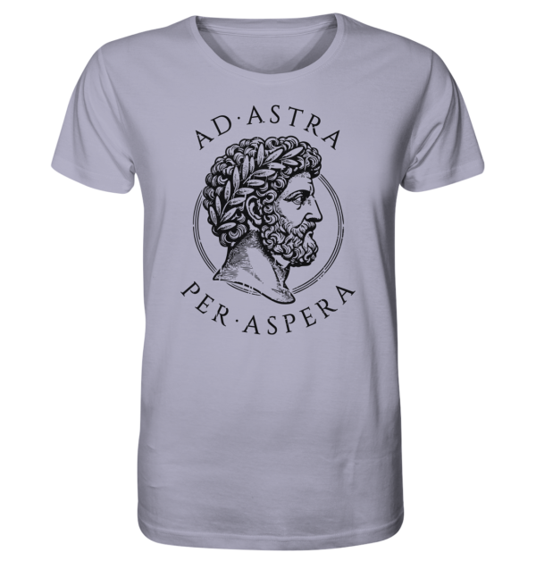 Ad Astra Per Aspera – Marcus Aurelius – Black - Organic Shirt - Image 8
